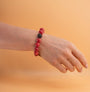 Garnet Crystal Beaded Bracelet – Handmade Natural Stone Jewelry for Passion, Energy & Protection - Best for Christmas gift
