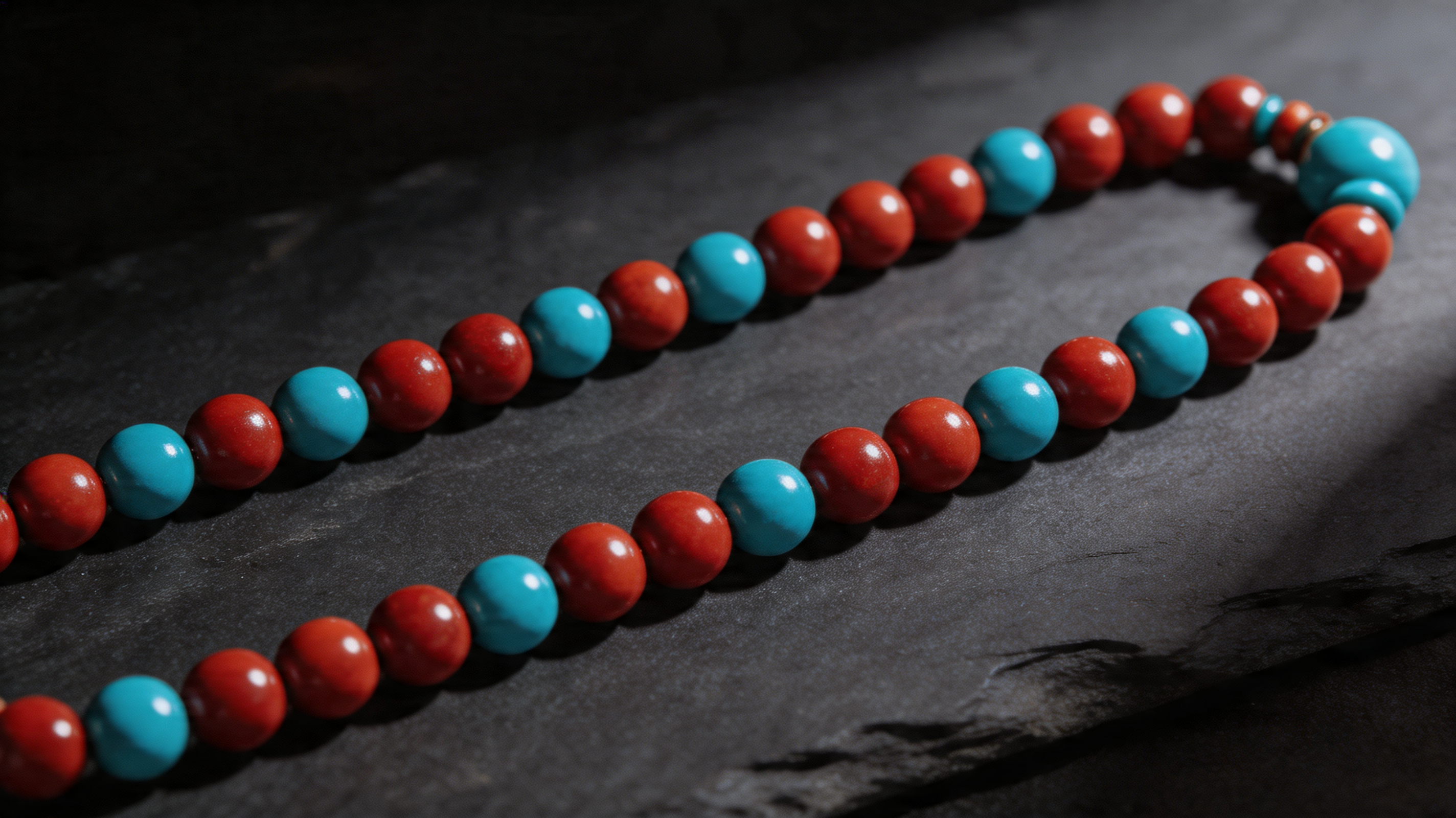 Tibetan Red & Turquoise Mala UAE: The Most Sacred Tibetan Color Pairing