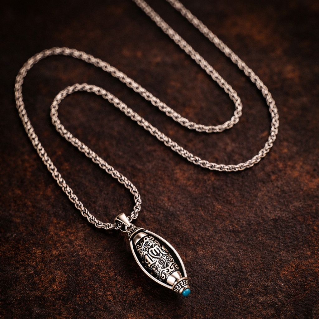 Tibet Om Mani Padme Pendant