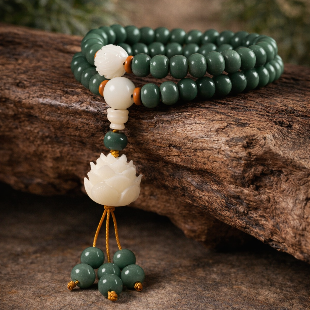 Lotus Cyan Bodhi Bracelet