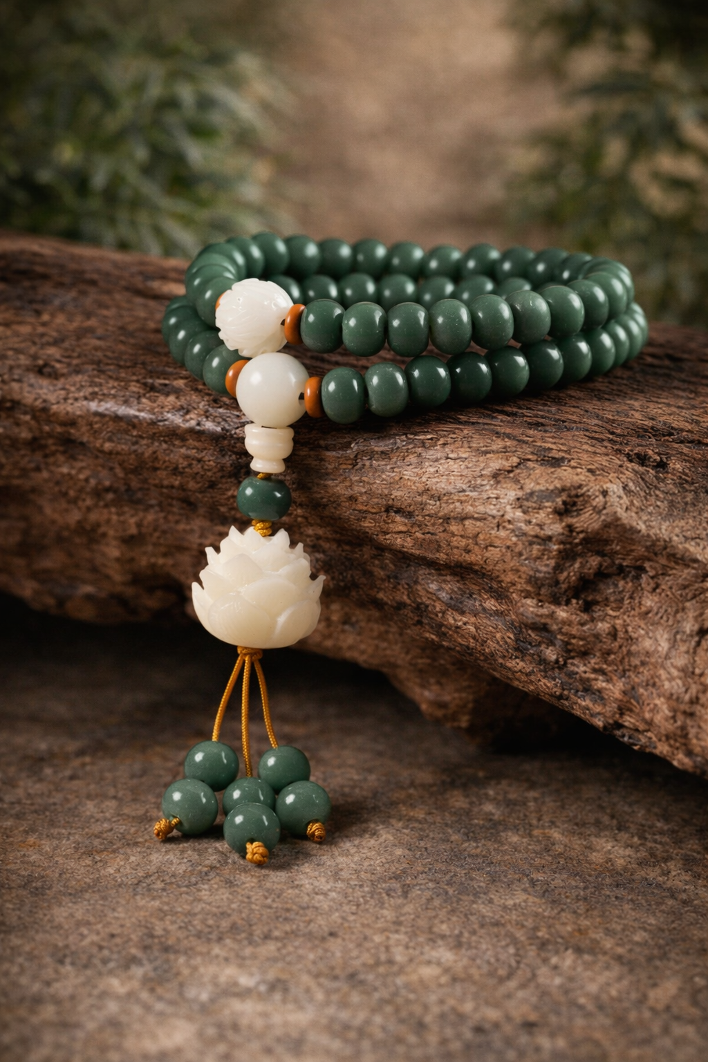 Lotus Cyan Bodhi Bracelet