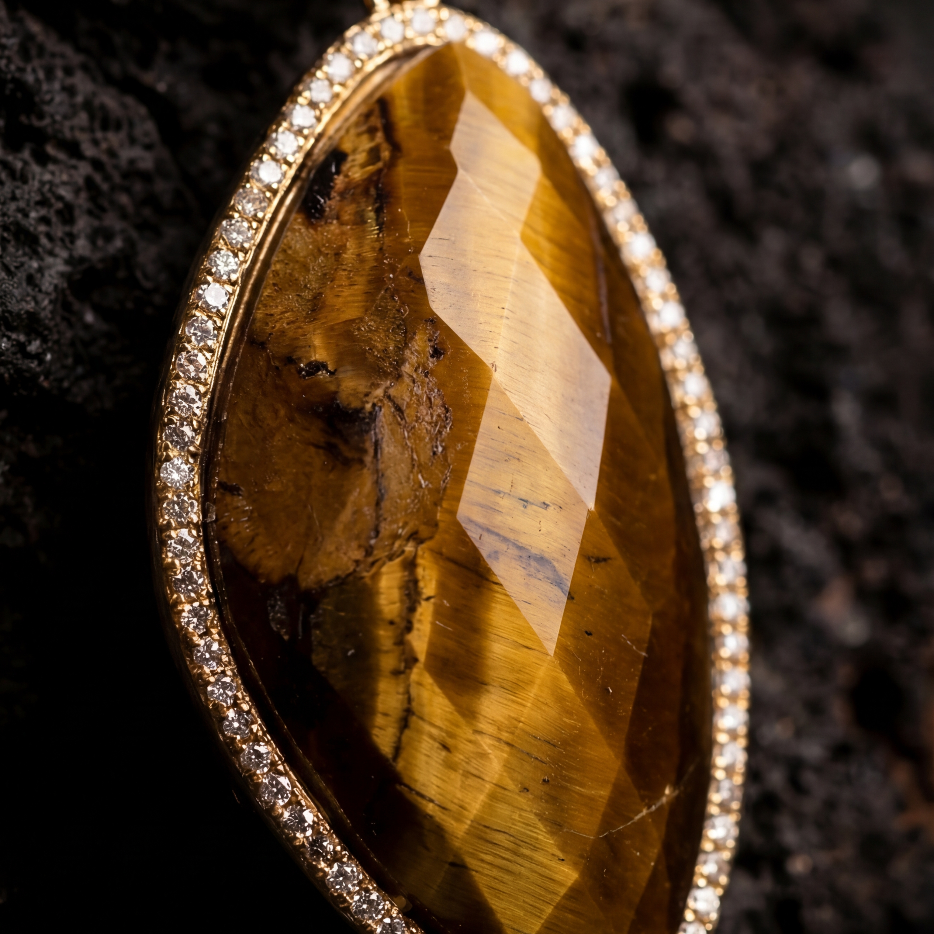 Gold-Plated Tiger eye Necklace