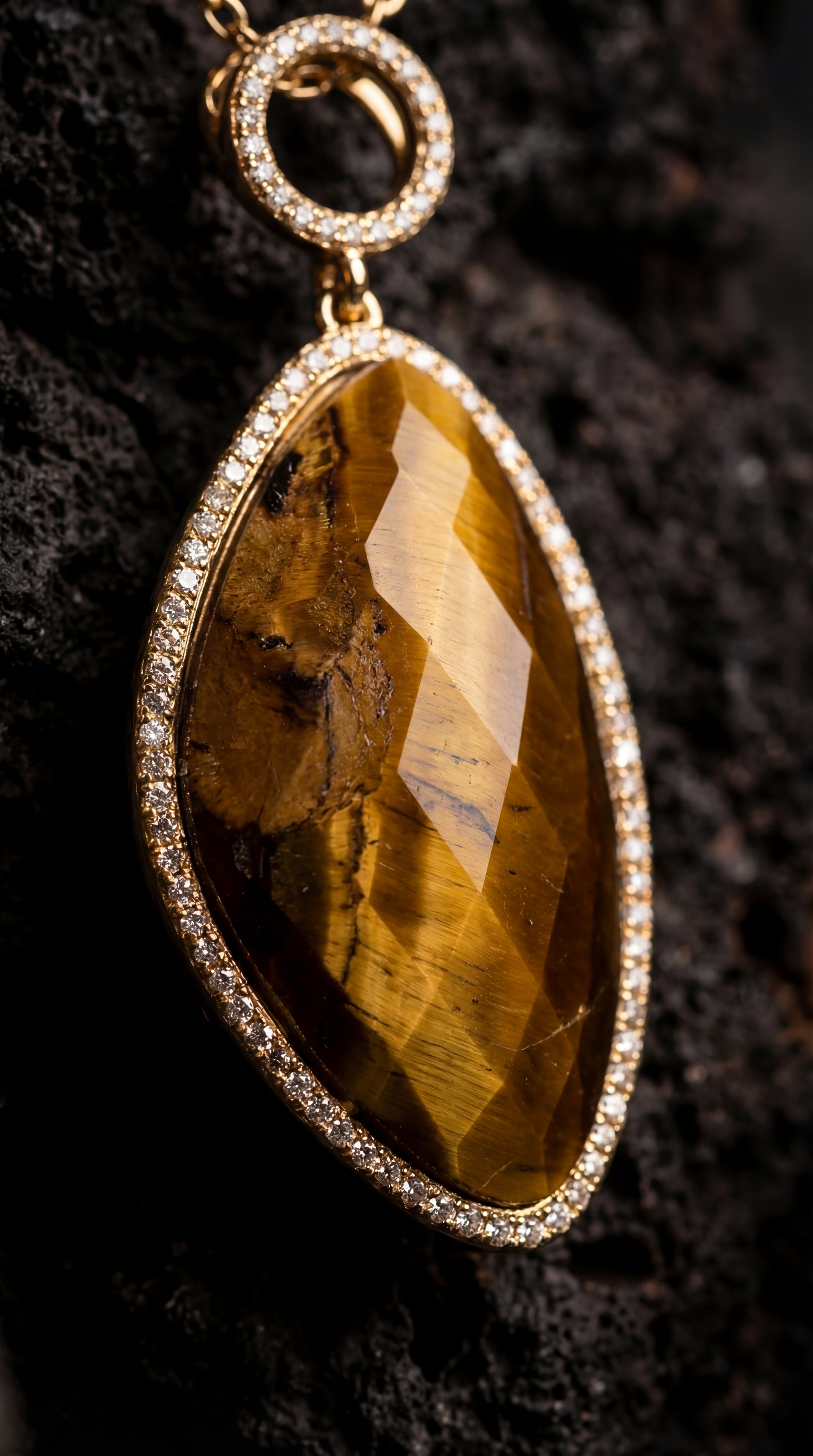 Gold-Plated Tiger eye Necklace