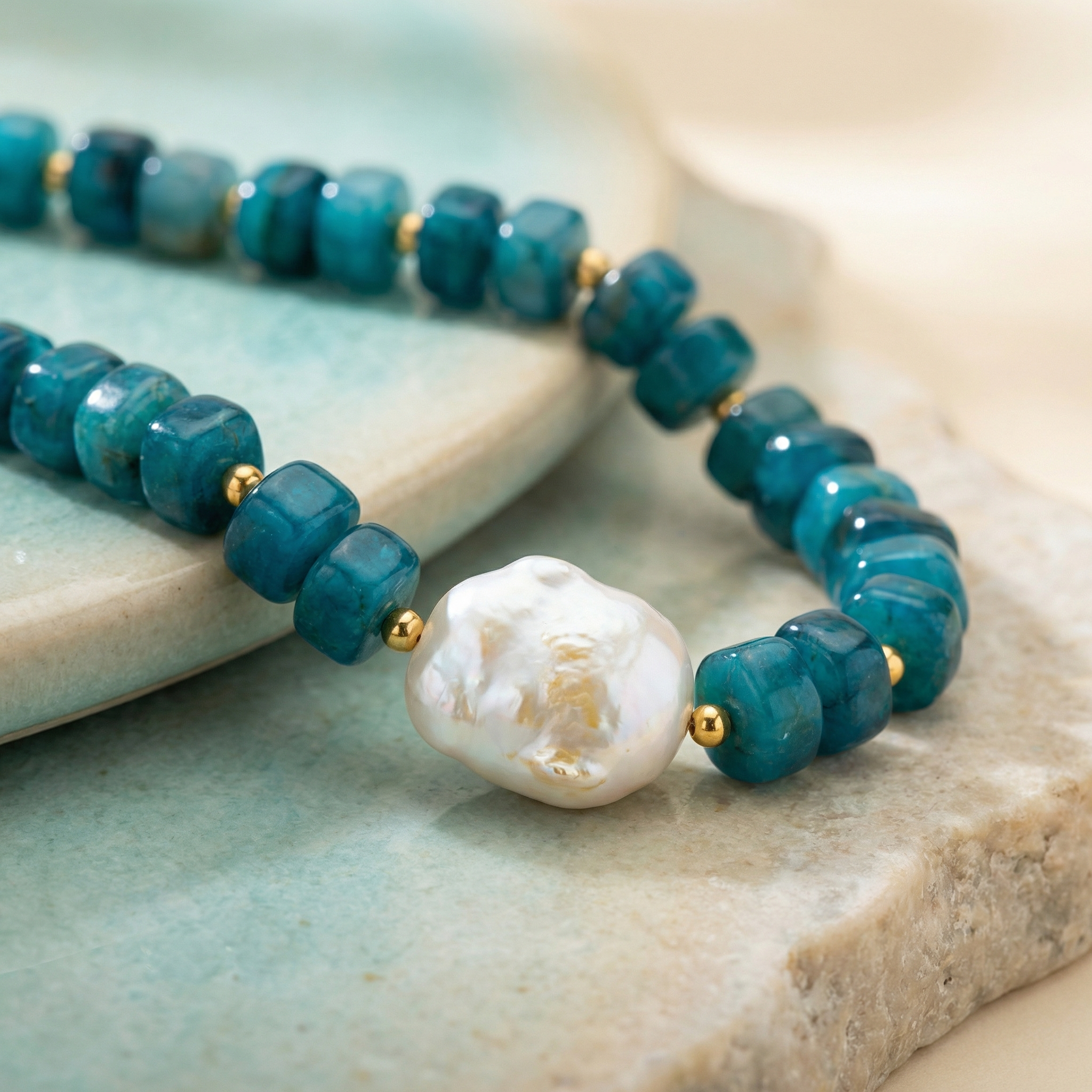 Blue Agate Necklace