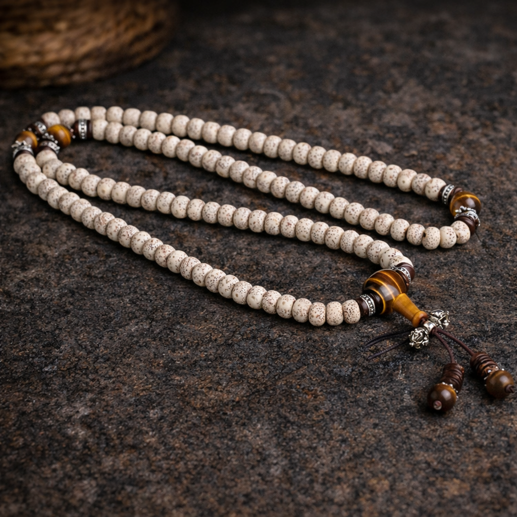Tibetan Tiger Eye Bodhi Bracelet
