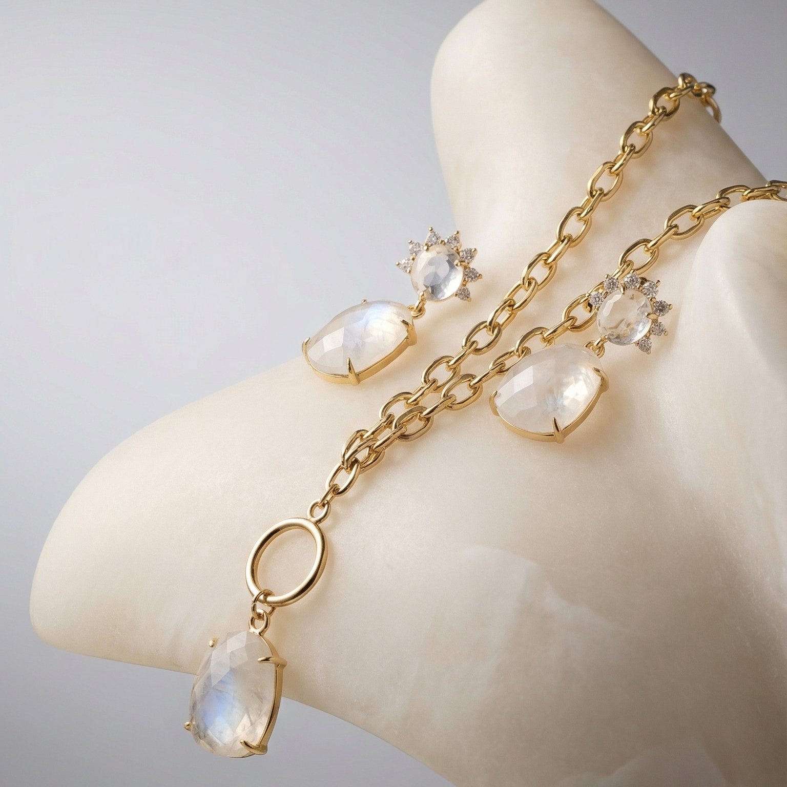 Moonstone Necklace set
