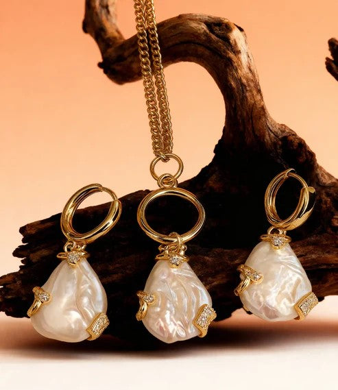 Baroque Pearls Necklace set