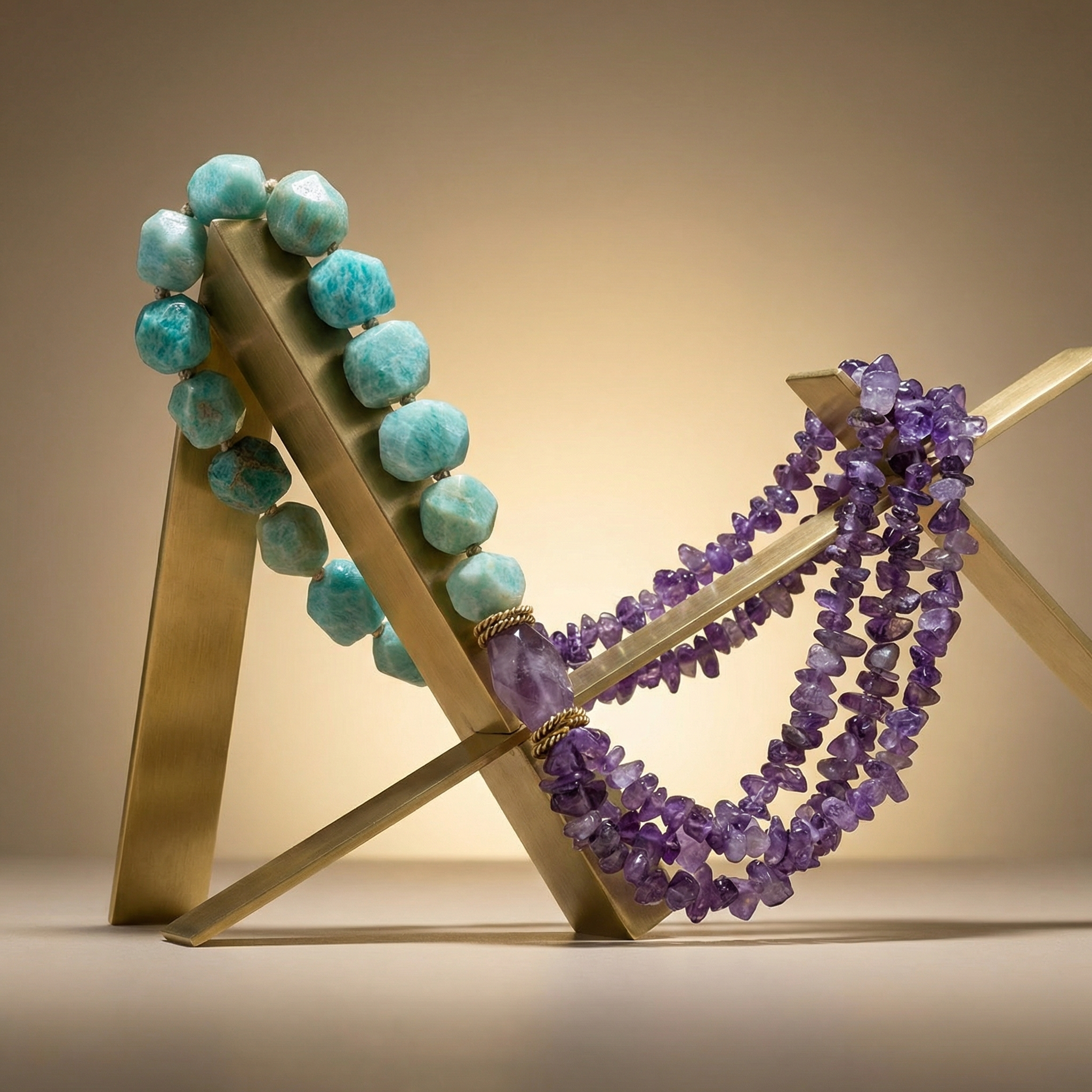 Amethyst & Amazonite Necklace