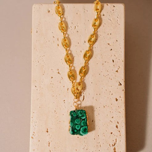 Malachite Necklace set