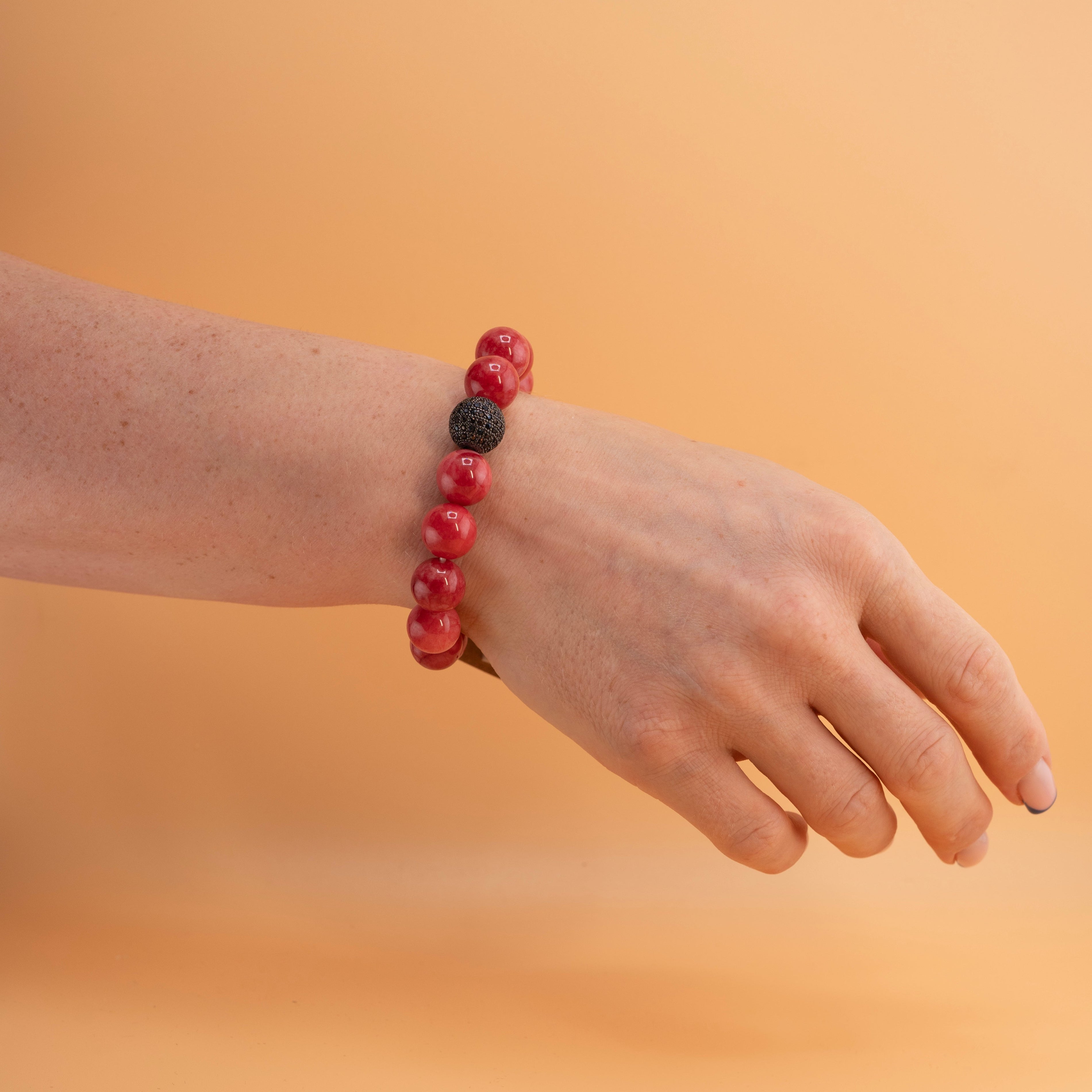 Garnet Crystal Beaded Bracelet – Handmade Natural Stone Jewelry for Passion, Energy & Protection - Best for Christmas gift