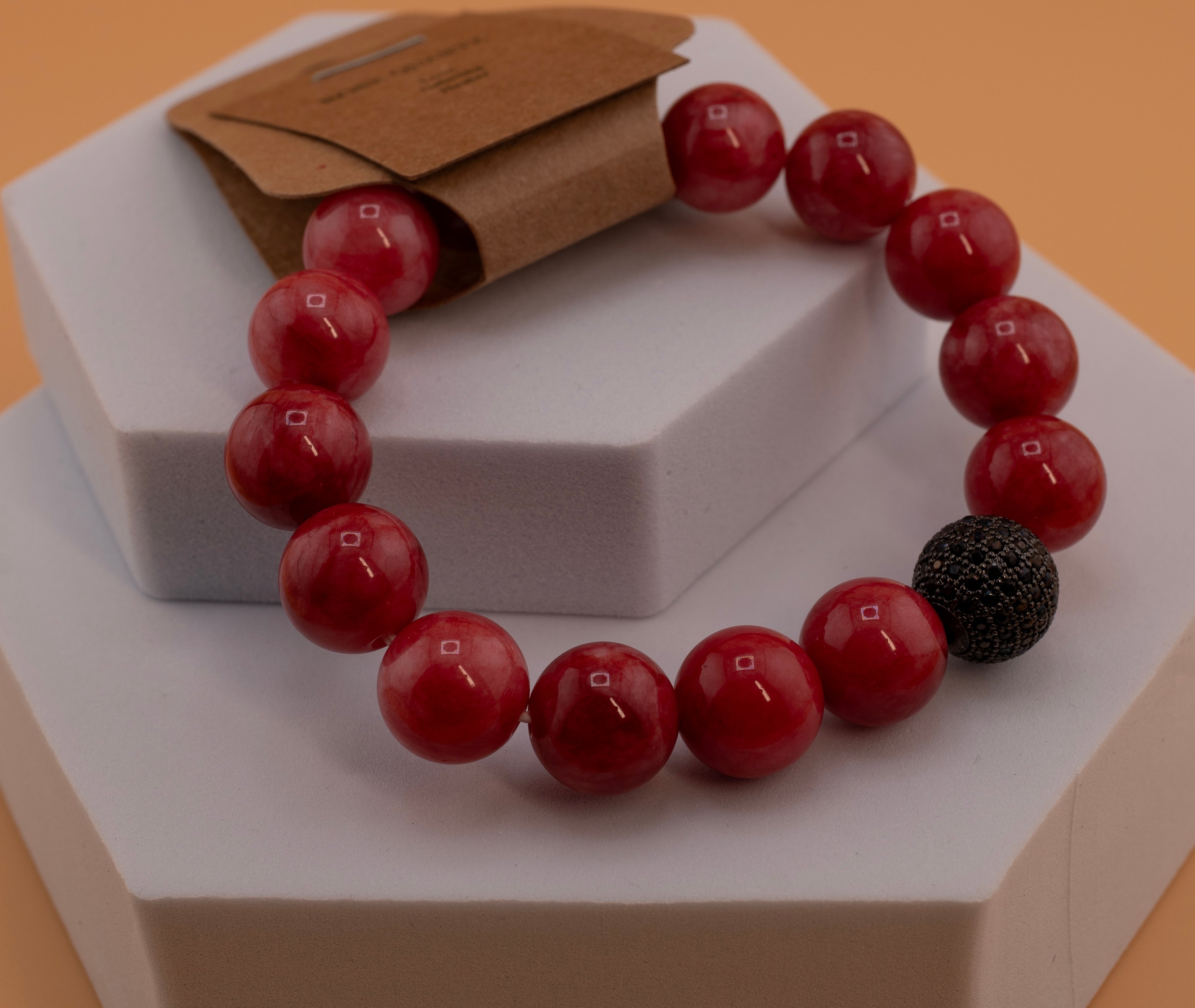 Garnet Crystal Beaded Bracelet – Handmade Natural Stone Jewelry for Passion, Energy & Protection - Best for Christmas gift