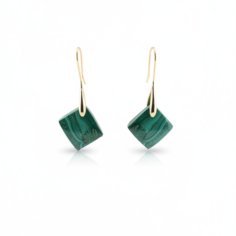 Malachite Earrings