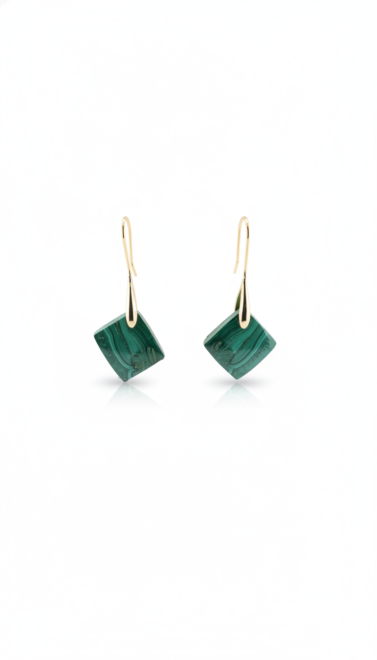 Malachite Earrings