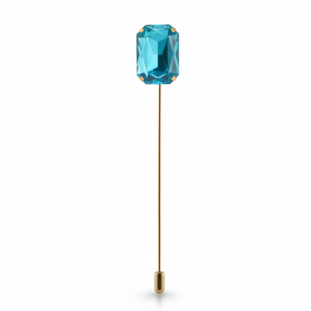 Tie Pin Aquamarine