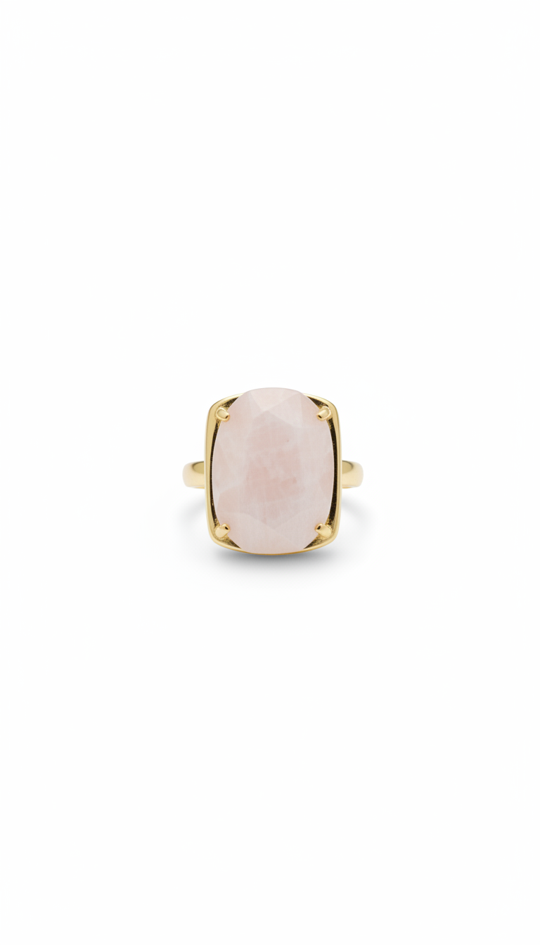 Gold - Plated Moonstone Ring