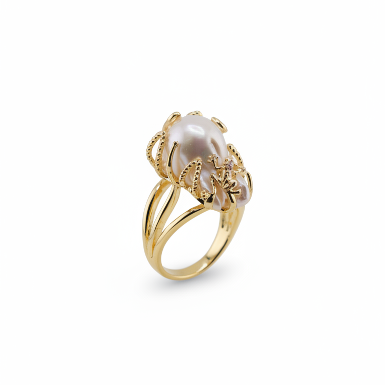 Baroque Pearl Ring