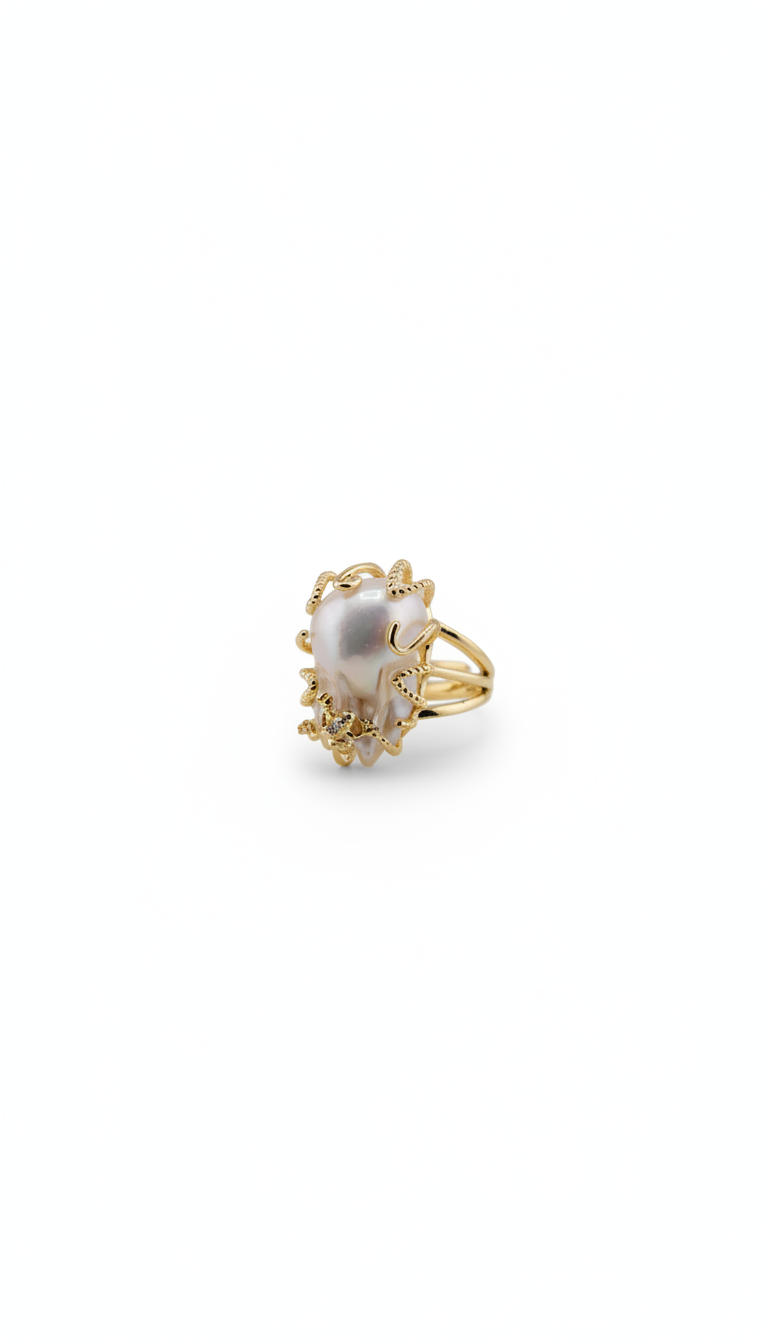 Baroque Pearl Ring
