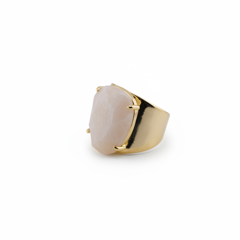Gold - Plated Moonstone Ring