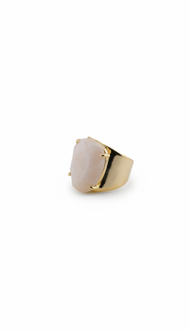 Gold - Plated Moonstone Ring