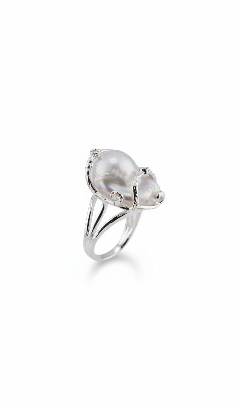 Baroque Pearl Ring